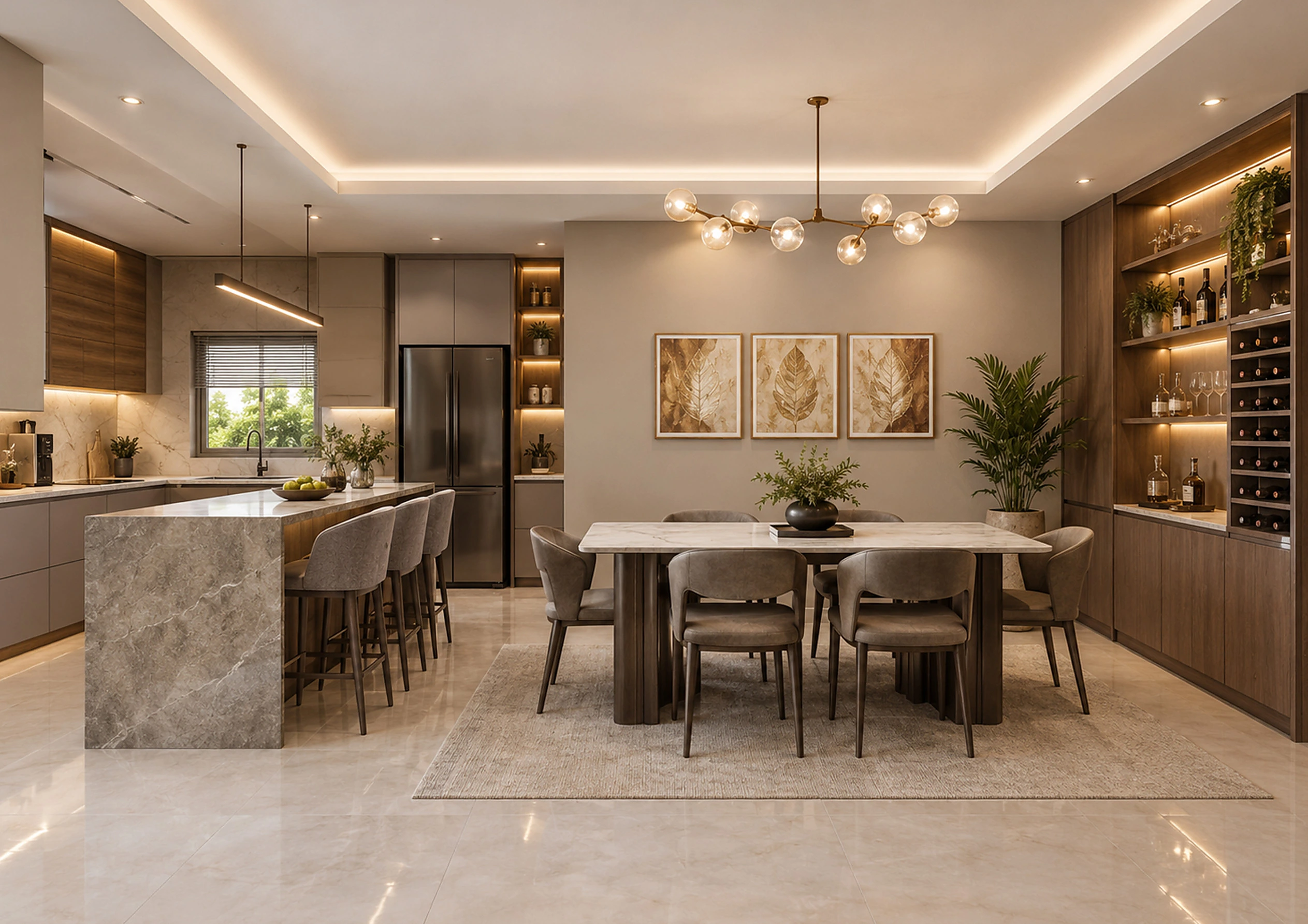 The Quartet dining area
