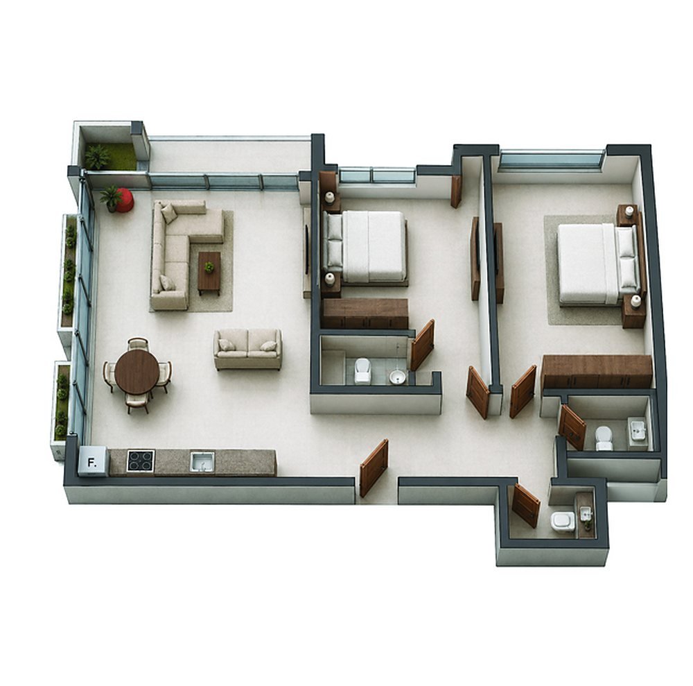 Penthouse floor plan