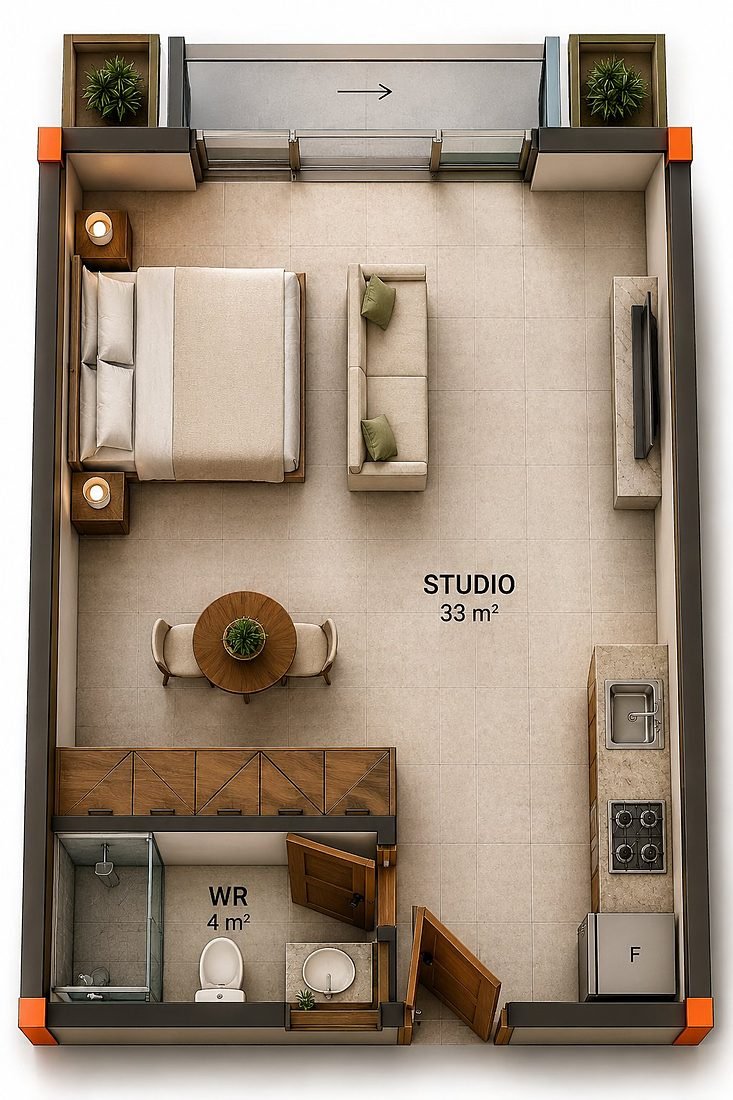 Studio floor plan