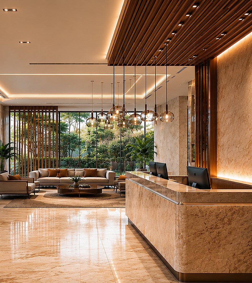 The Peduase Haven lobby interior